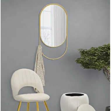 Lustro ścienne na ubrania 40x5,5x79,5 cm